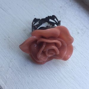 Pink rose ring